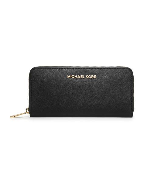 michael kors jet set saffiano leather slim wallet|Michael Kors saffiano wallet black.